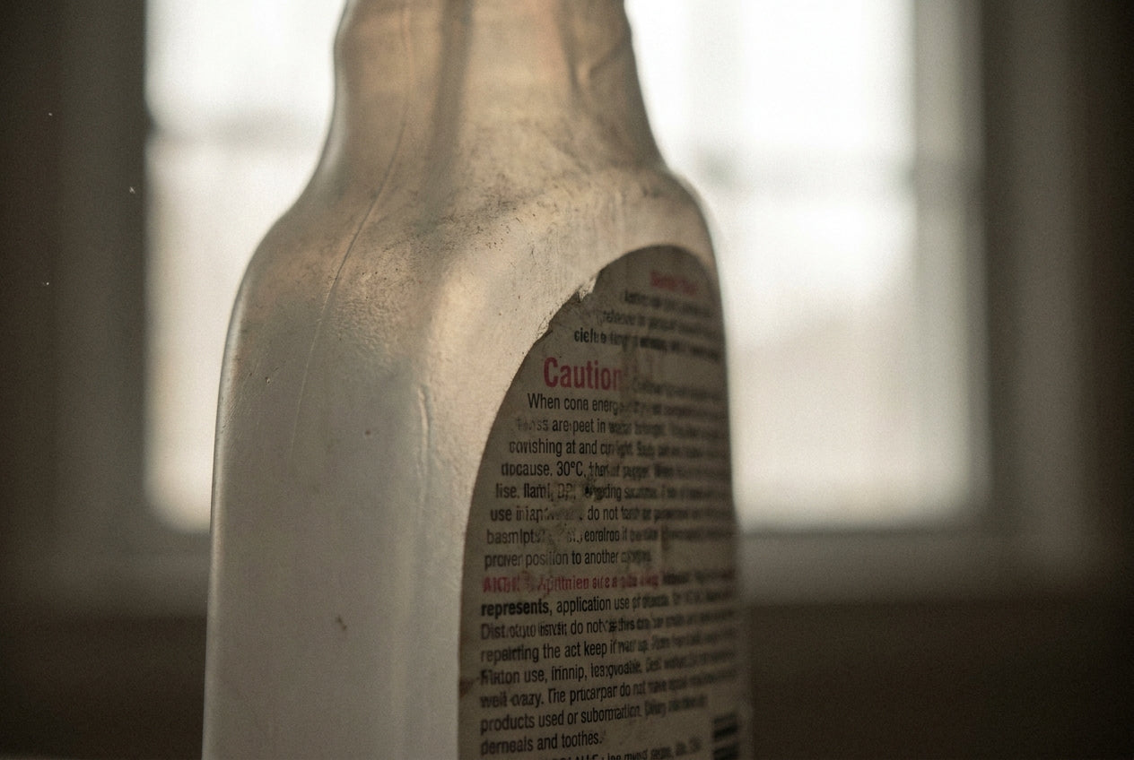 The back of an ordinary bottle. The warning is required by law. The ingredients are not.